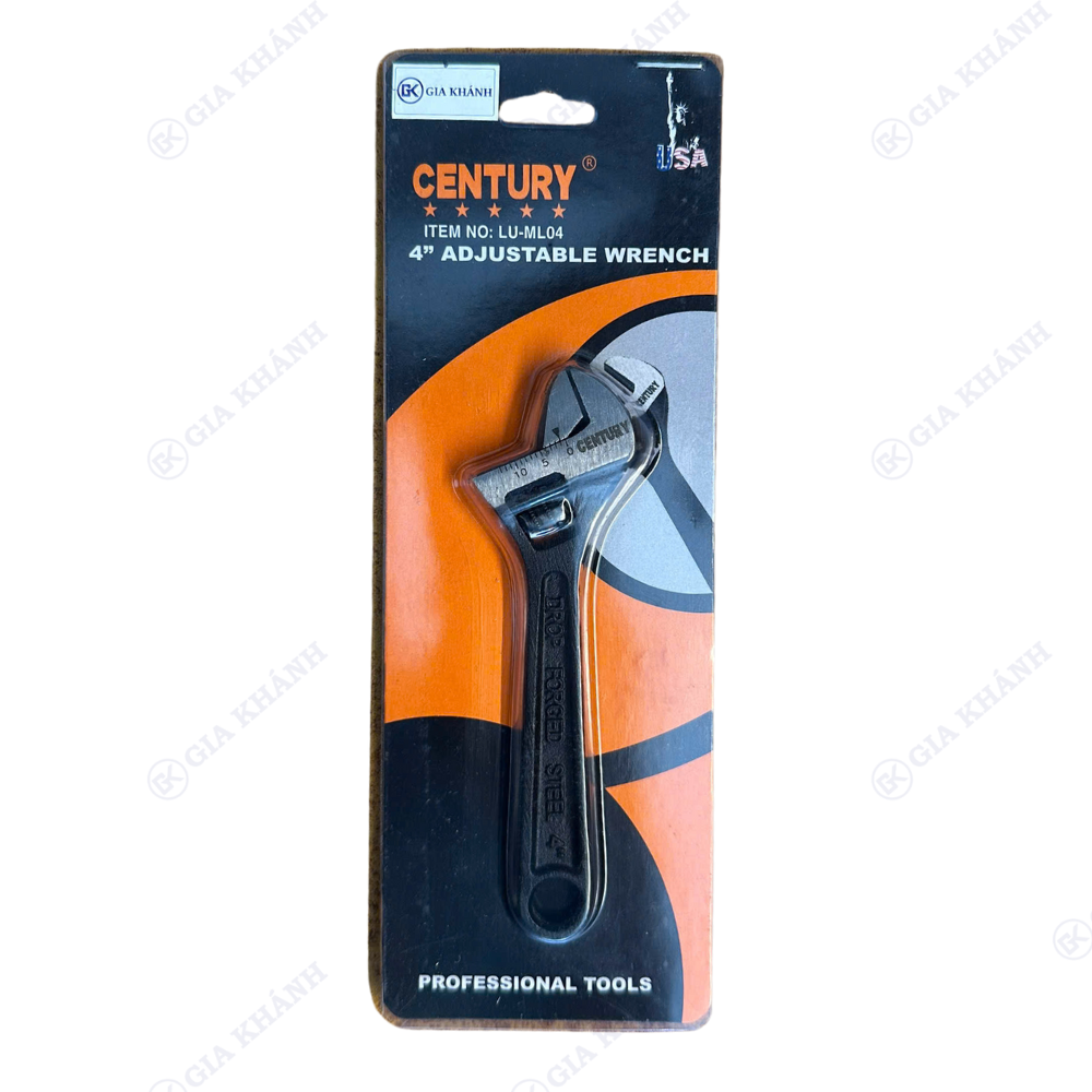 Mỏ Lết Mini / Mỏ Cà Lê Mini Century 4 Inch – Tăng Vành, Rút Căm Xe Đạp – Siết Mở Đa Năng