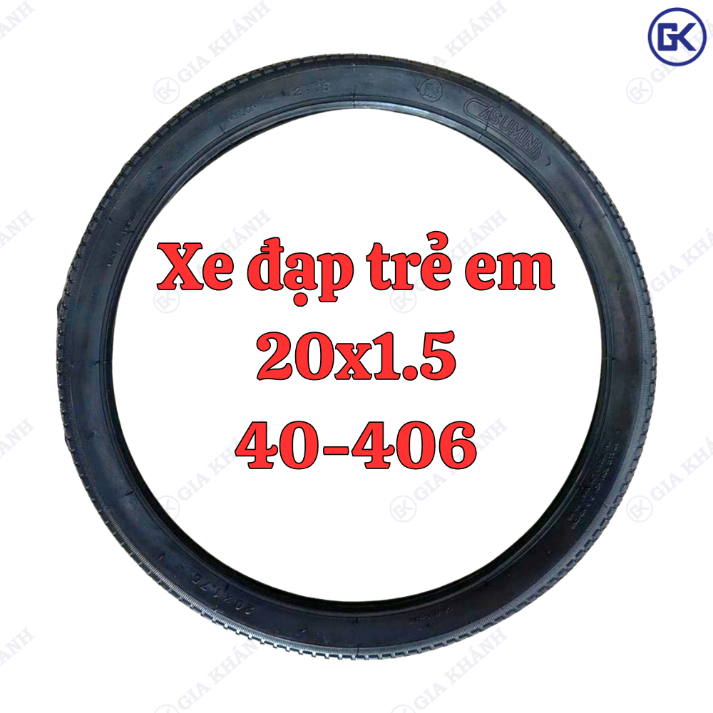 Lốp (Vỏ) Xe Đạp Trẻ Em Cỡ 20 , 20x1.5 (20x15), 40-406