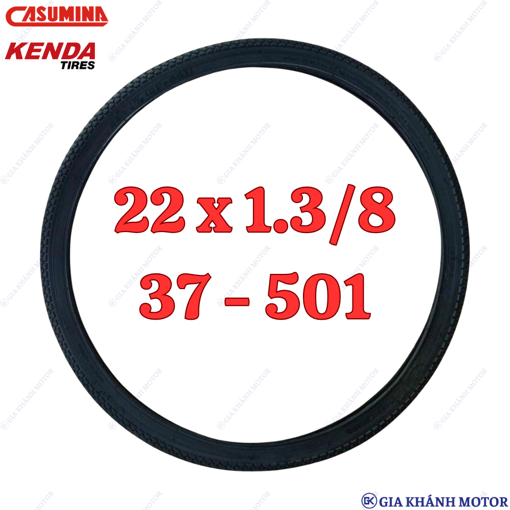 Lốp (Vỏ) Xe Đạp Trẻ Em Cỡ 22 , 22x1.3/8 (37-501) Casumina