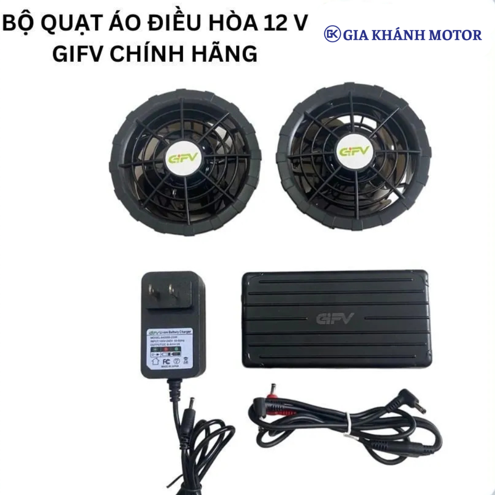 Bộ pin quạt áo điều hòa GIFV 12V – 20.000 mAh
