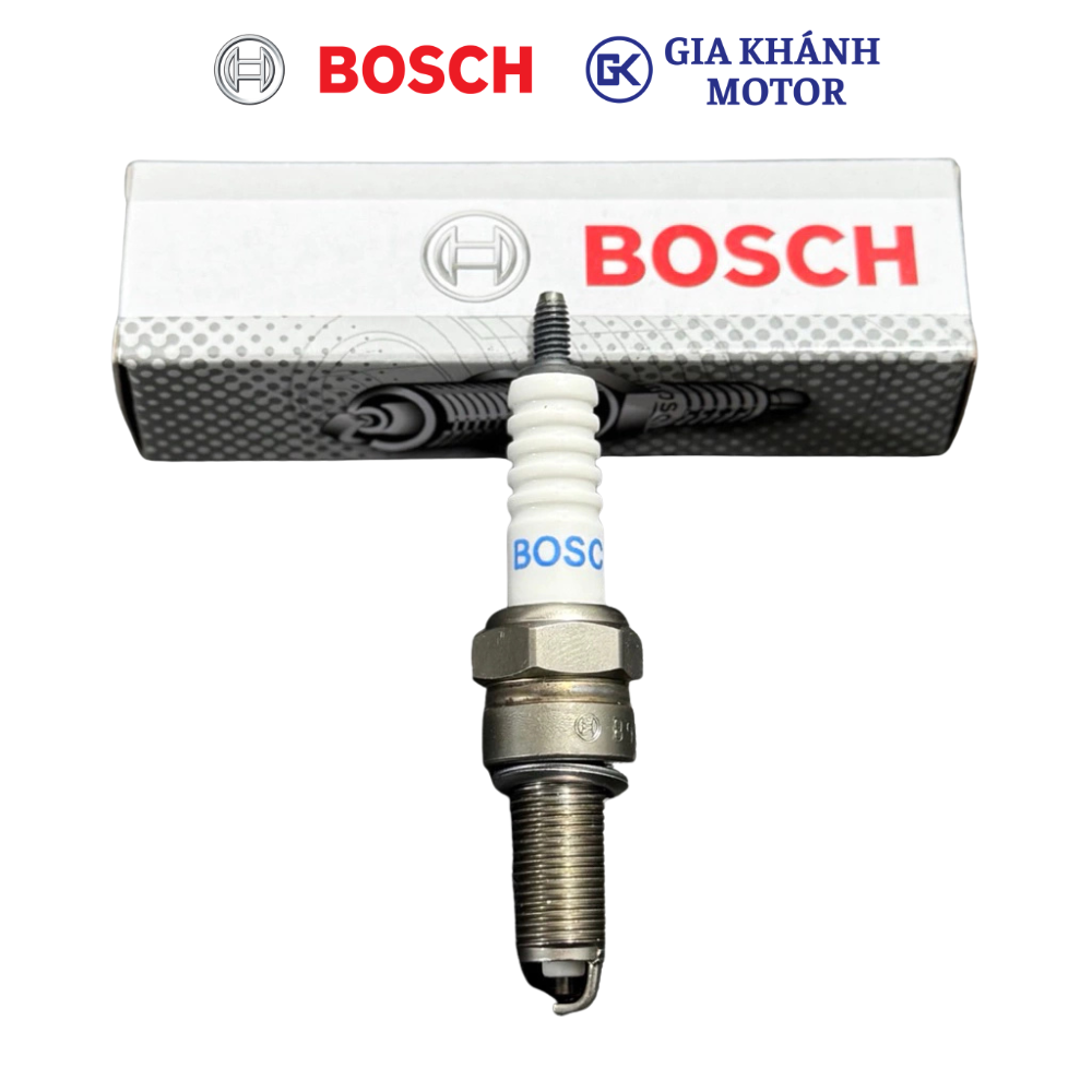 Bugi (Bộ Đánh Lửa) Xe Máy Bosch Chân Dài (Exciter, Winner, Raider, Air Blade, Vario, SH, Lead, SH Mode, Neo, RSX, Blade)