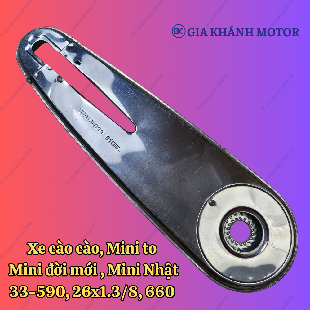 Hộp Xích (Chắn Xích) Xe Đạp Cỡ 26, 37-590, 26x1.3/8, 660 (Cào cào, Mini Đời Mới, Mini Nhật)