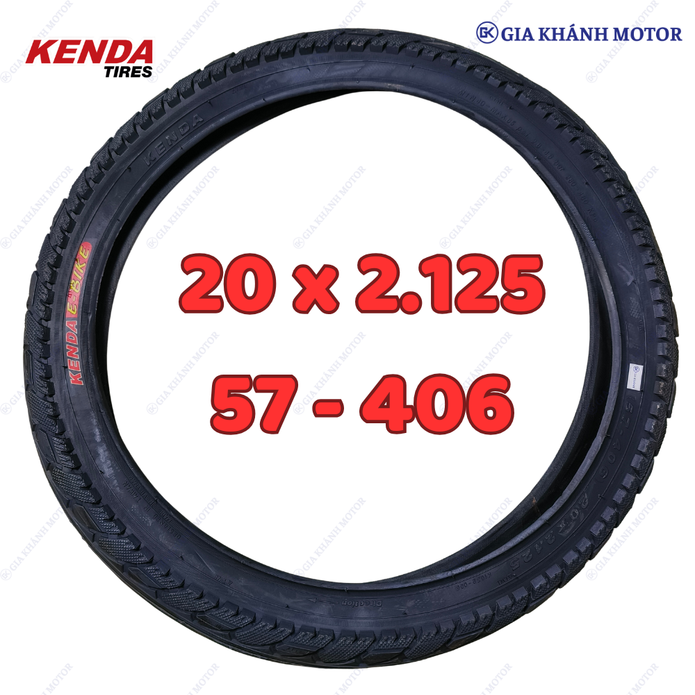 Lốp & Săm (Ruột & Vỏ) Xe Đạp – Xe Điện  Cỡ 20, 20x2.125 (20x2125) , 57-406 Kenda