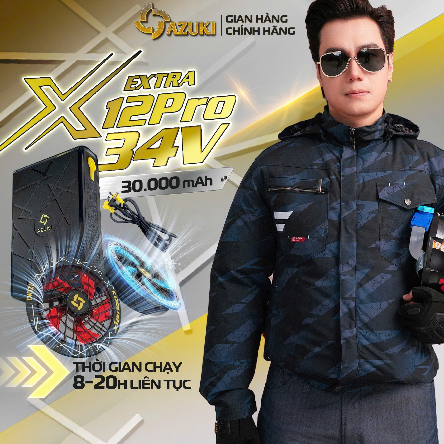 Áo Điều Hòa AZUKI X12 Pro Air Max 2026 - Ảnh 4
