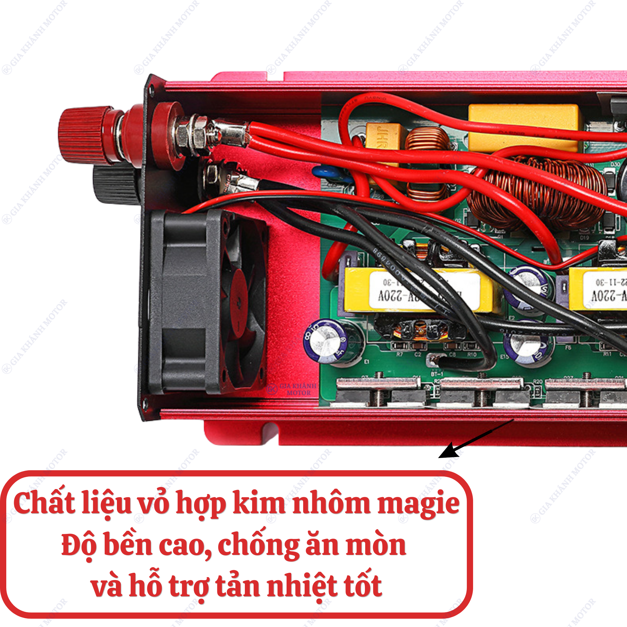 Bộ Kích Điện Sóng Sin Chuẩn DC 12V → AC 220V SUSWE (1000W / 2000W / 3000W) - Ảnh 3