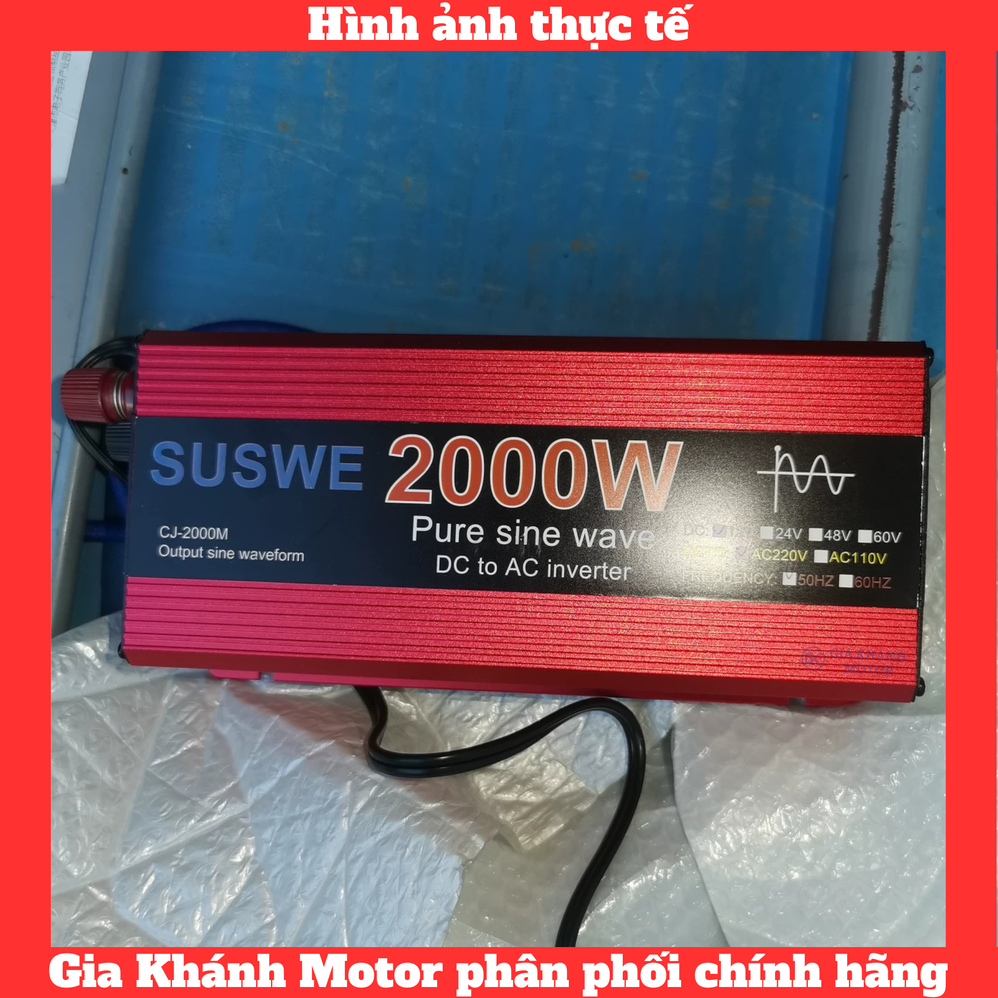 Bộ Kích Điện Sóng Sin Chuẩn DC 12V → AC 220V SUSWE (1000W / 2000W / 3000W) - Ảnh 9