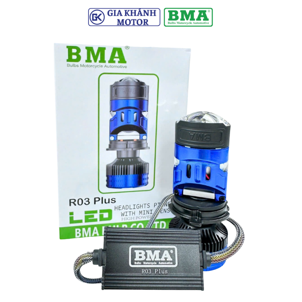 Đèn Pha Bi Cầu Mini H4 BMA R03 Plus 70W