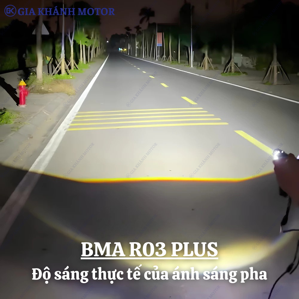 Đèn Pha Bi Cầu Mini H4 BMA R03 Plus 70W - Ảnh 5